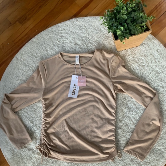 ONLY Modal Ruching Long Sleeve - Picture 1 of 6